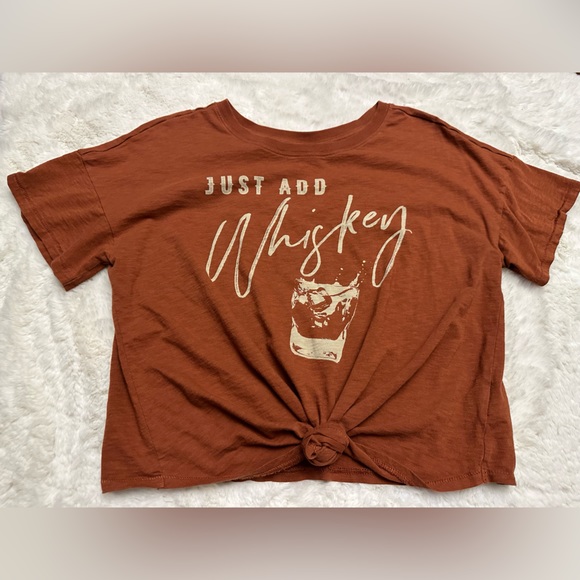Shyanne Tops - Women’s Shyanne country t-shirt just add whiskey Large